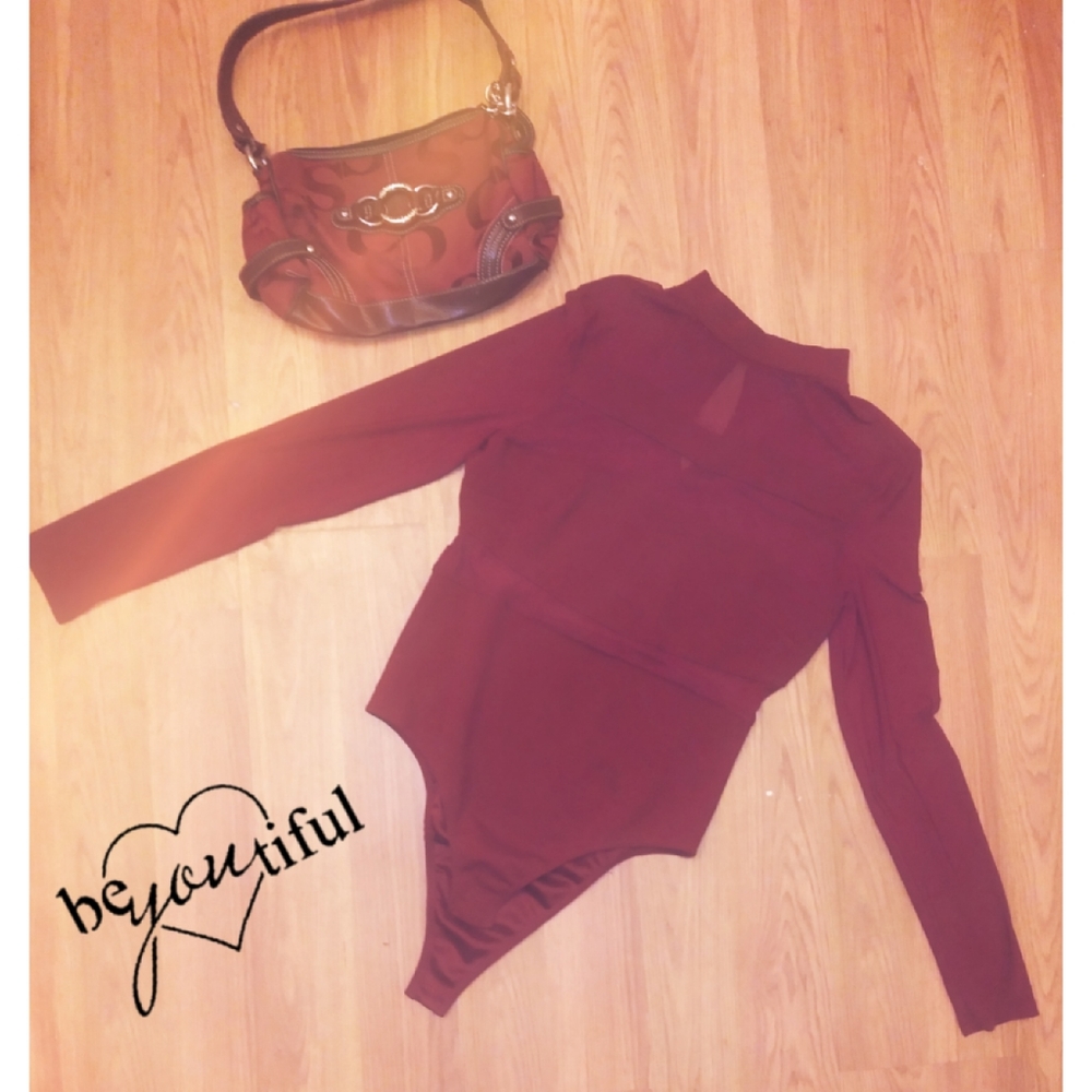 Brundy Sheer sleeve bodysuit